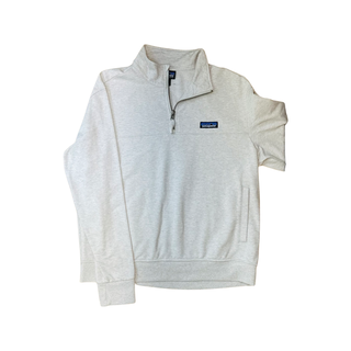 Women's M - Dyno White Patagonia Ahnya Fleece Pullover