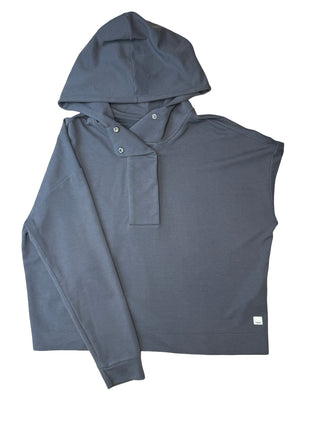 Women's XL - Blue Vuori Waffle Bayview 1/4 Snap Pullover Hoodie