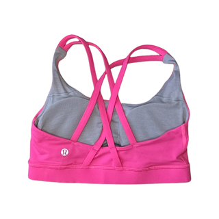 Women's 4 - Pink Highlight Lululemon Energy Bra *Medium Support, B–D Cup