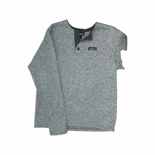 Women's M - Gray Patagonia Better Sweater Snap-T
