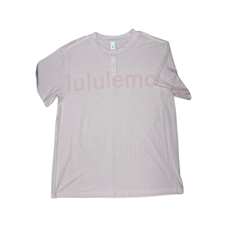 Women's 4 - Pink Lululemon All Yours Boyfriend Tee *Logo