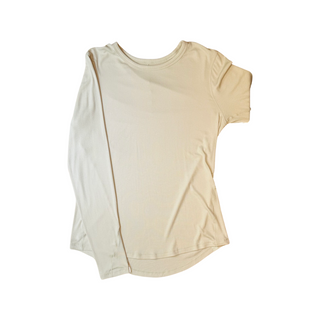 Women's 10 - Cream Ribbed Lululemon Longlseeve