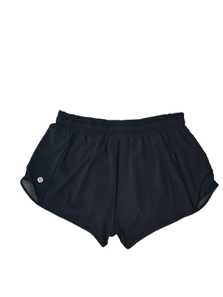 Women's 6 - Black Lululemon Hotty Hot 2 Shorts