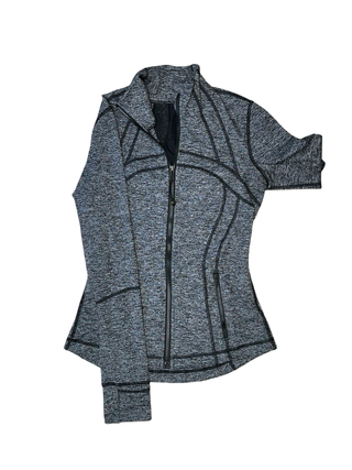 Women's 6 - Gray and Black Lululemon Jacket