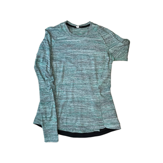 Women's 10 - Heathered Green Lululemon Runderful Long Sleeve