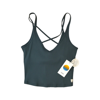 Women's M - NWT Blue Vuori Rib Crop Tank