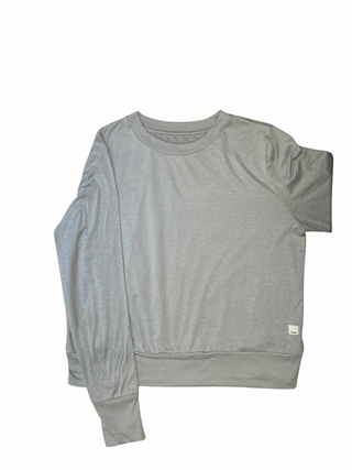 Women's M - Gray Long Sleeve Halo Crew