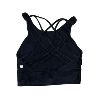 Women's 4 - Black Camo Lululemon Free to Be High-Neck Longline Bra