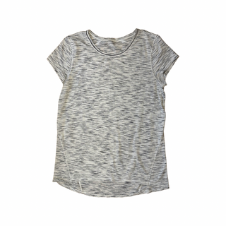 Women's 8 - Heathered Gray Lululemon Short Sleeve Crew