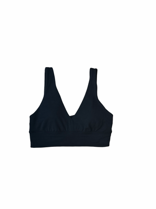 Women's 10 - Black/Black Stripe Lululemon Reversible Align Bra