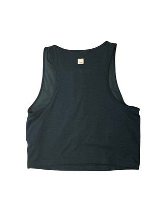 Women's L - Dark Teal Camo Vuori Clean Elevation Zip Tank