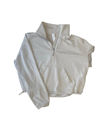Women's 6 - Tan Lululemon Cropped Softstreme Zip