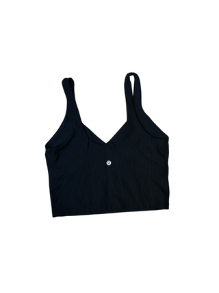 Women's 8 - Black Lululemon Scoop Neck Yoga Tank Top *Grid Texture