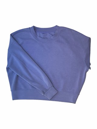 Women's 6 - Blue Lululemon Cropped Softstreme Crew