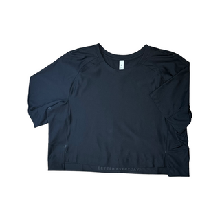 Women's 8 - Black Lululemon Cropped Short Sleeve