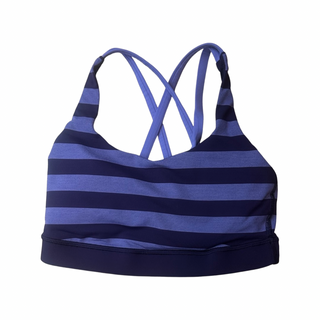 Women's 4 - Purple Striped Lululemon Energy Bra