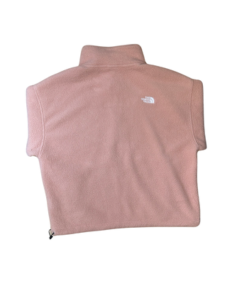 Women's M - Pink North Face Pile Half Zip