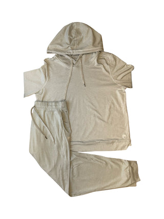 Women's S - Cream Vuori Dreamknit Performance Halo Hoodie and Jogger Set