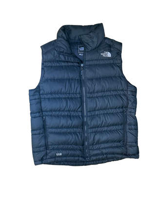 Men's L - Black North Face 550 Down Vest