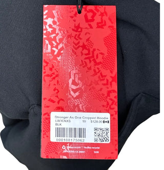 Women's 10 - NWT Black Lululemon Stronger as One Cropped Hoodie *lululemon X Barrys