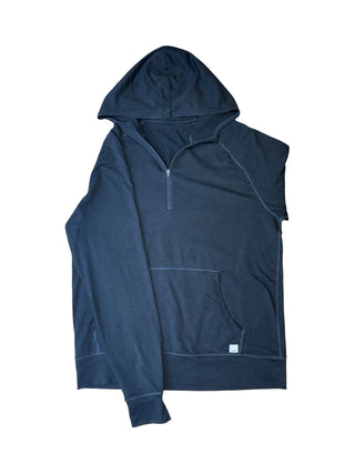 Women's M - Black Vuori Halo Performance Quarter Zip Hoodie