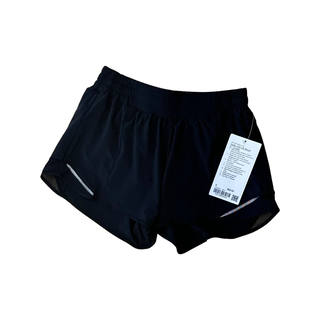 Women's  6 - NWT Black Lululemon Hotty Hot 2 Shorts