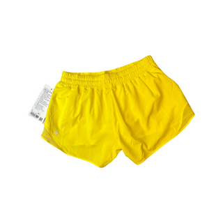 Women's 8 - NWT Sonic Yellow Lululemon Hotty Hot 2 Low Rise Shorts