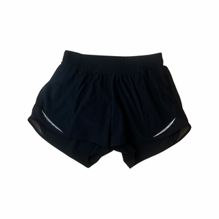 Women's 4 Tall - Black Lululemon Hotty Hot 2 Shorts