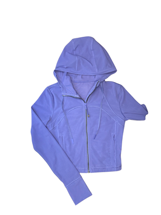 Women's 4 -Purple Lululemon Nulu and Mesh Cropped Define Jacket