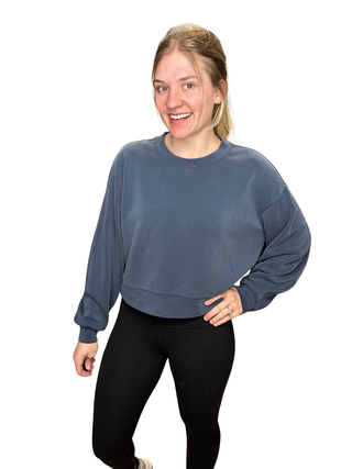 Women's 6 - Blue Lululemon Softstreme Crew
