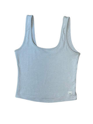 Women's S - Gray Halo Performance Crop Tank