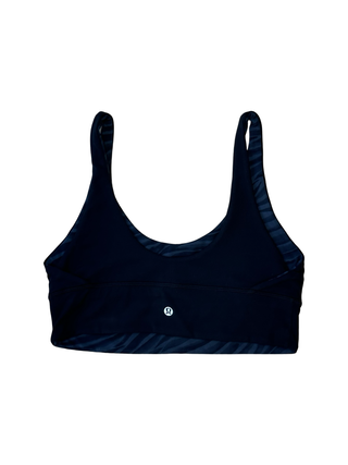 Women's 10 - Black/Black Stripe Lululemon Reversible Align Bra