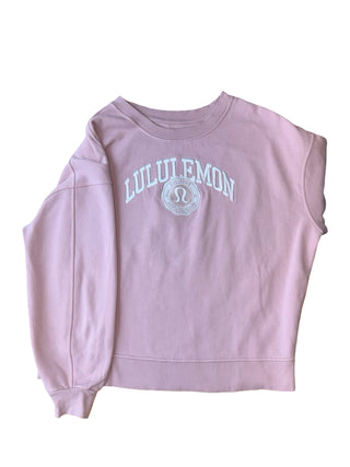 Women's M - Pink Lululemon Perfectly Oversized Logo Crew