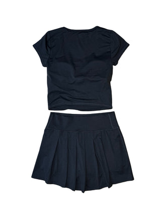 Women's S - Black Vuori Halo Tee and Skirt Set