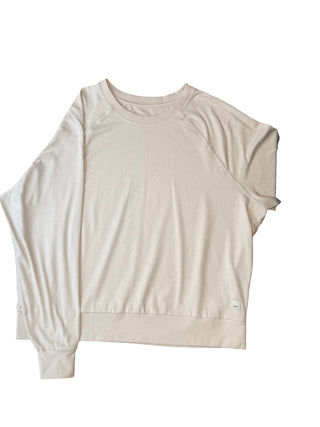 Women's M - Cream Vuori Long Sleeve Halo Crew