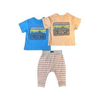 Kids' (3-6 months) - Patagonia Baby Regenerative Fitz Roy Skies Set