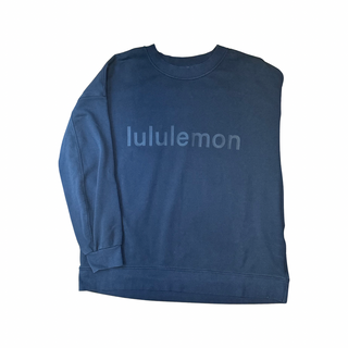 Women's 12 - Black Logo Lululemon Perfectly Oversized Crew