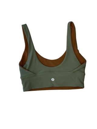 Women's 4 - Copper Brown/Green Lululemon Reversible Align Bra