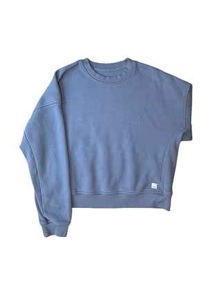 Women's S (fits S-L) - Blue Vuori Sedona Rib Oversized Crewneck Pullover