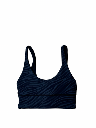 Women's 6 - Black/Black Stripe Lululemon Reversible Align Bra