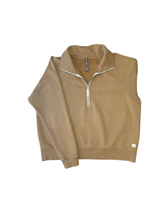Women's L - Tan Vuori Restore Half Zip Pullover