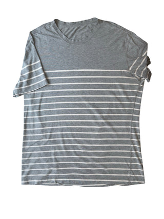 Men's XL - Gray Stripe Lululemon 5 Year Basic Tee