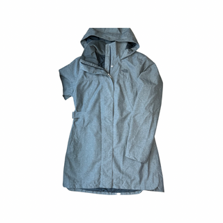 Women's L - Gray Herringbone North Face DryVent Parka