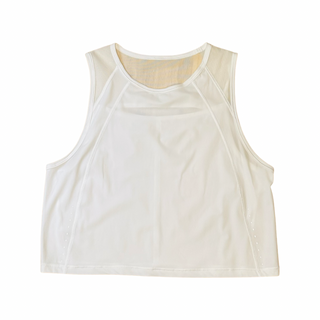 Women's 6 - White Lululemon Cropped Sculpt Tank