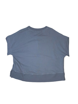 Women's S (fits up to a Medium) - Blue Vuori Button Cropped Henley Pullover