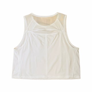 Women's 6 - White Lululemon Cropped Sculpt Tank