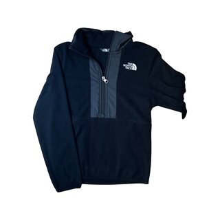 Kids' (S 7/8) - Black North Face Glacier Quarter Zip Pullover