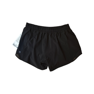 Women's 10 - NWT Black Lululemon Hotty Hot 2 Low Rise Shorts