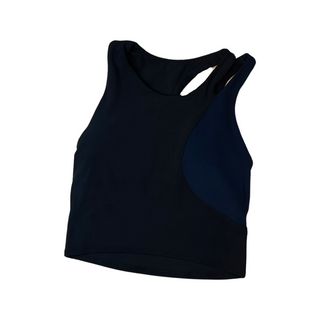 Women's 2 - Black / True Navy Lululemon Nulu Asymmetrical Yoga Tank Top