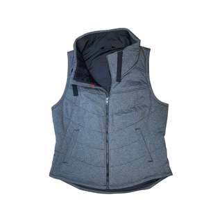 Women's L - Heathered Gray North Face Vest